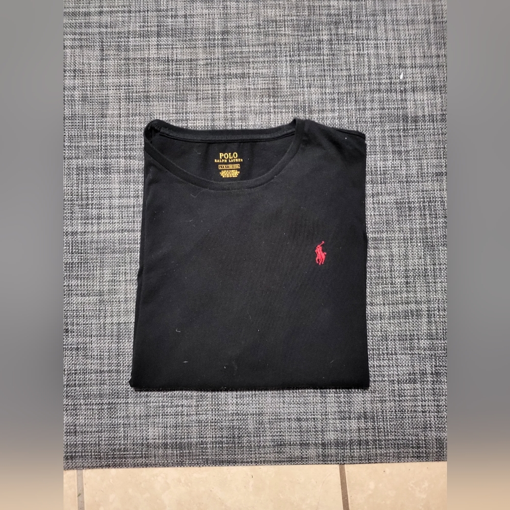 Polo Ralph Lauren Cotton T-Shirt Black Size Large - Picture 7 of 8